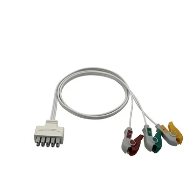 GE Marquette Συμβατό ECG μίας χρήσης 3 ή 5 Leadwire