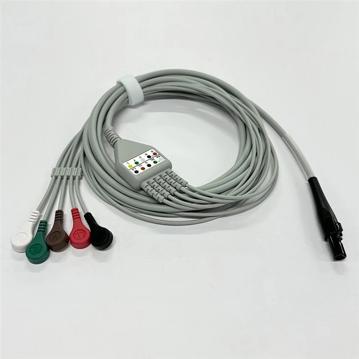 Welch Allyn Compatible 9-Pin 5-Lead Reusable ECG/EKG Lead Wire suppliers