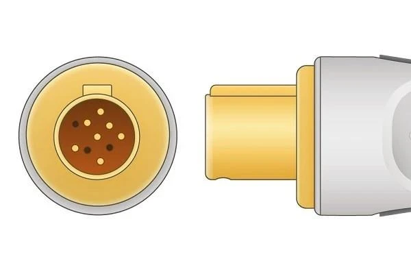 Hellige Compatible 7-Pin Adult Clip SpO2 Sensor