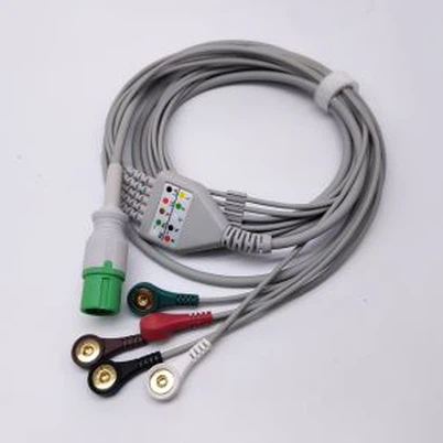 Contec Συμβατό μονοκόμματο καλώδιο ΗΚΓ 5 Leads